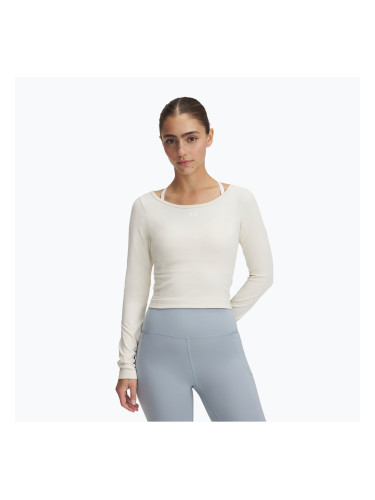 Дамска блуза с дълъг ръкав за тренировка Under Armour Train Seamless stone/white