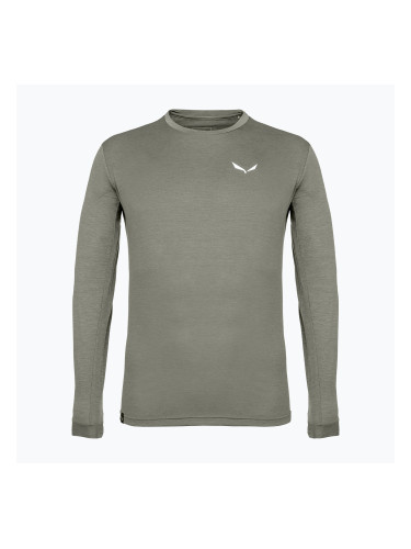 Мъжка блуза с дълъг ръкав Salewa Puez Melange Dry faded green melange