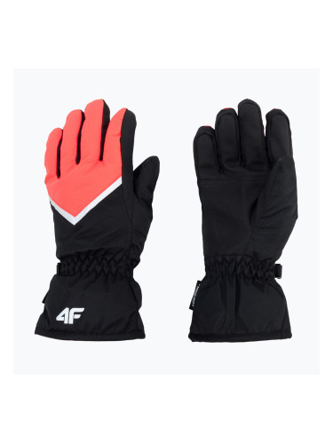 Детски ски ръкавици 4F черно-червени 4FJAW22AFGLF039