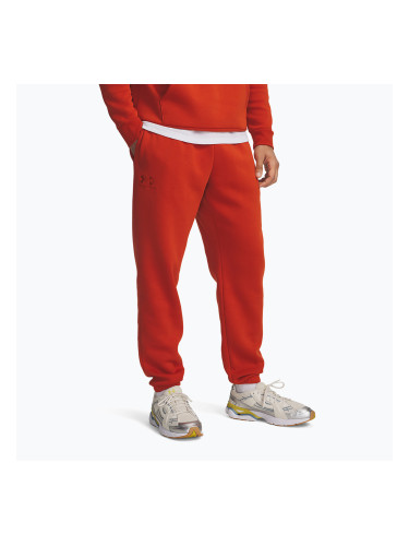Мъжки панталони за тренировка Under Armour Essential Fleece Joggers surplus orange/surplus orange