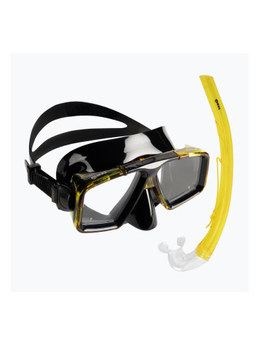 Mares Starfish '12 комплект за гмуркане маска + шнорхел черен/жълт 411740