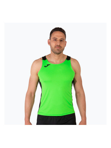 Мъжка тениска за бягане Joma Record II Tank Top fluor green/black