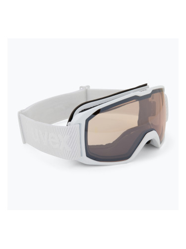 Предпазни ски очила UVEX Xcitd V white matt/mirror silver clear