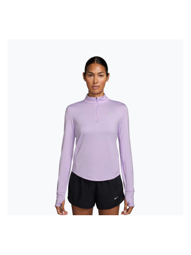 Дамска блуза с дълъг ръкав за бягане Nike Swift Dri-Fit UV 1/4-Zip violet mist