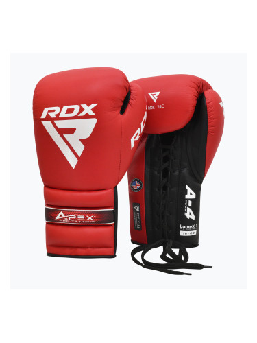 Боксови ръкавици RDX Apex Lace Up Training Sparring Boxing red