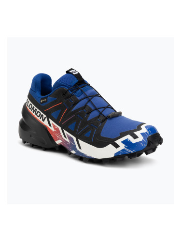 Обувки за бягане Salomon Speedcross 6 GTX surf the web/fiery red/white