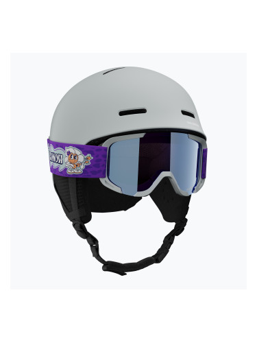 Детска скиорска каска Salomon Player Combo + очила XV Jr ice flow/ice flow mid blue