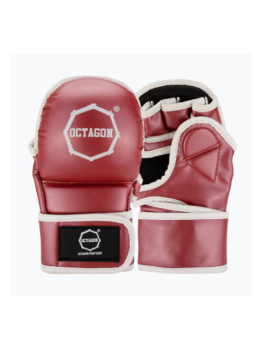 Червени граплинг ръкавици Octagon Metallic MMA