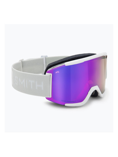 Скиорски очила  Smith Squad white vapor/chromapop everyday violet mirror/clear