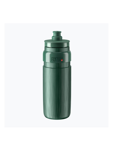 Велосипедна бутилка Elite FLY Tex 750 ml dark green/grey logo