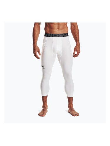Мъжки гамаши Under Armour HG Armour 3/4 бяло/черно