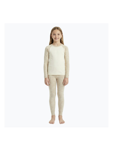 Детски комплект термо бельо WOOLCANO Merino SET0982 beige