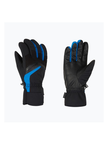 Мъжки скиорски ръкавици ZIENER Gabino black/persian blue