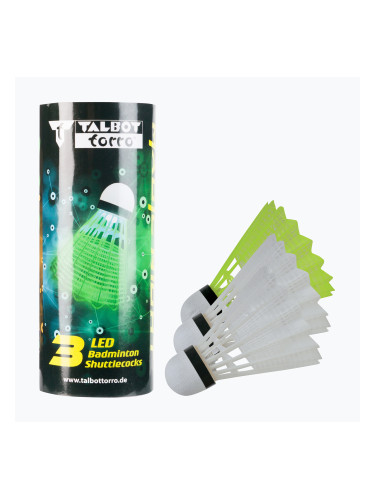 Talbot-Torro Federball Magic Night LED стрелички за бадминтон 3 бр. 479123