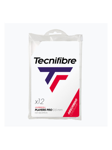 Грип за тенис ракета Tecnifibre Pro Players Tennis Wraps 12 бр. white