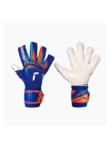Вратарски ръкавици Reusch Attrakt Gold X Evolution sharp blue/white/shocking orange