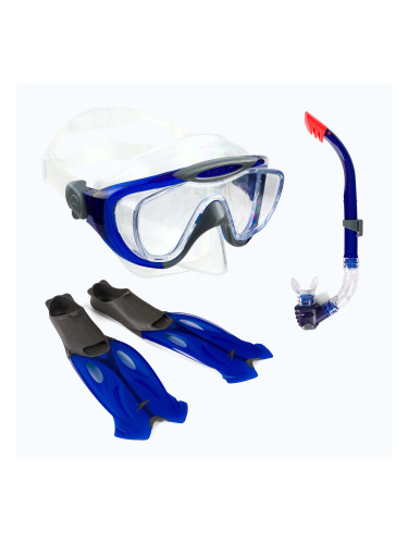 Speedo Glide Шнорхел Fin комплект маска + плавници + шнорхел син 8-016595052