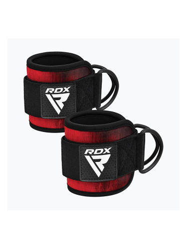 Каишки с кука за глезена RDX A4 Ankle Straps For Gym Cable Machine  red