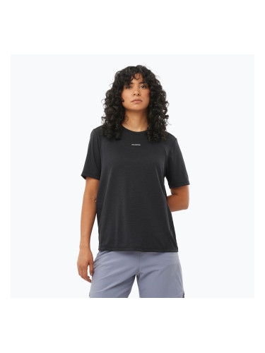 Дамска тениска за бягане Salomon SHAKEout Core deep black