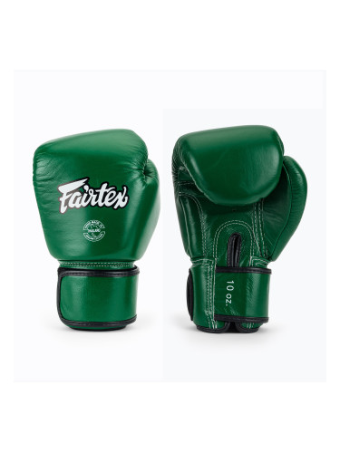 Боксови ръкавици Fairtex Real Leather Boxing green