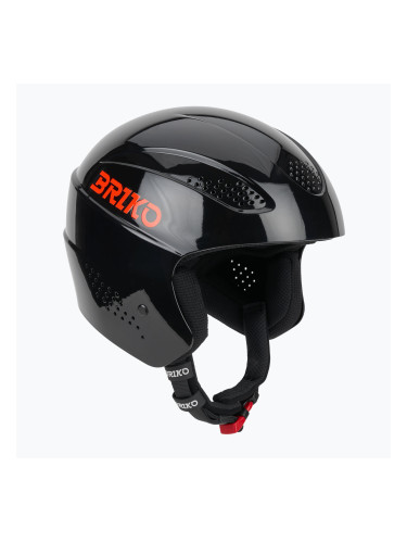 Детска скиорска каска Briko Elias Jr shiny black/orange