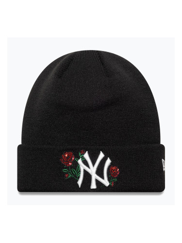 Дамска зимна шапка New Era Sequin Rose Beanie New Yor Yankees black