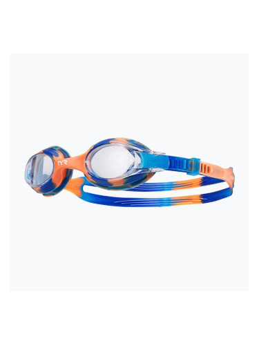 Детски очила за плуване TYR Swimple Tie Dye Non-Mirrored clear/blue/orange