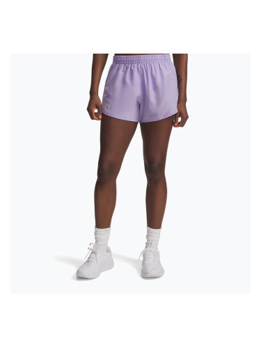 Дамски шорти за бягане Under Armour Fly By 3" transparent/transparent/reflective