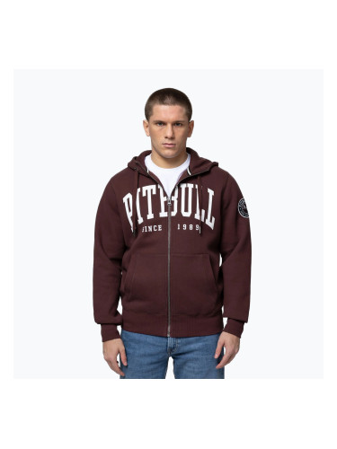 Мъжки суитшърт Pitbull Norton Hooded Zip dark burgundy
