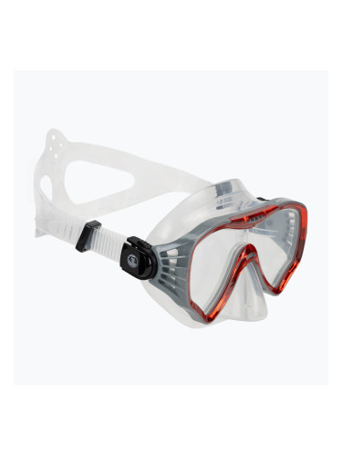 Маска за гмуркане с шнорхел AQUASTIC Jetty red