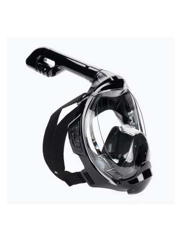 Детска целолицева маска за шнорхелинг AQUASTIC KAI Jr black