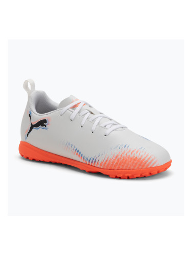 Детски футболни обувки PUMA Future 8 Play TT Jr puma white/puma black/glowing red