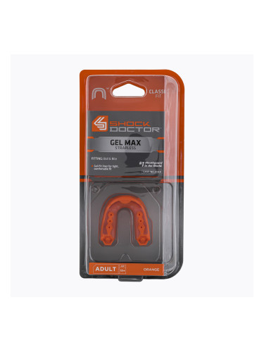 Протектор за челюст Shock Doctor Gel Max оранжев SHO03