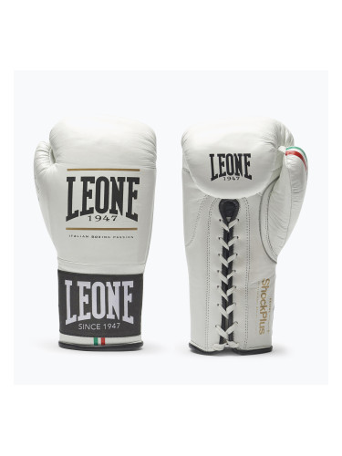 Боксови ръкавици LEONE 1947 Shock Plus бели