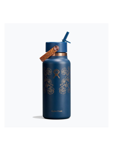 Термобутилка Hydro Flask Wide Mouth с капачка Flex Straw 946 ml western dark blue