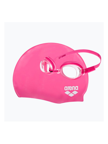Детски комплект шапка за плуване и очила ARENA Pool pink 92423/92