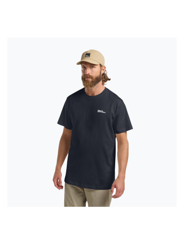 Мъжка тениска Jack Wolfskin Essential dark navy/grey