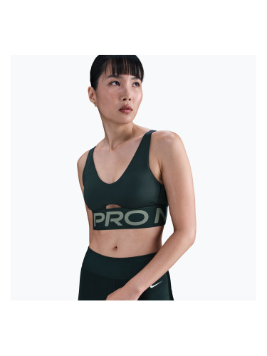 Спортен сутиен Nike Pro Indy Plunge seaweed/clay green/white