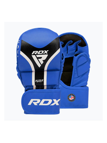 Граплинг ръкавици RDX Grappling Shooter Aura Plus T-17 blue