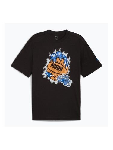 Мъжка баскетболна тениска PUMA Hoopaverse Tee 3 puma black