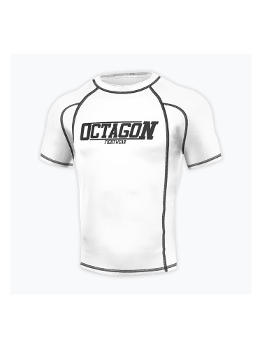 Мъжки рашгард Octagon Premium Fight Wear, бял