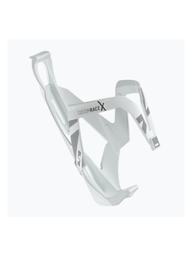 Клетка за бутилка Elite Custom Race X бяла/гланцово сива