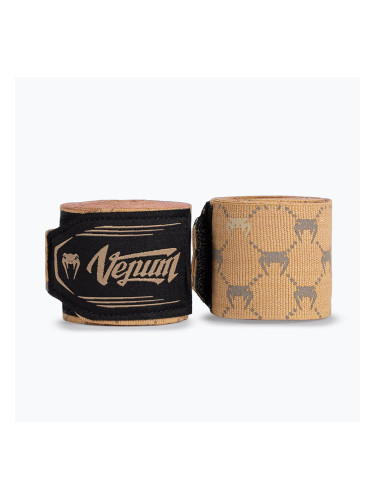 Боксови бандажи Venum Monogram Hand Wraps Advanced 250 cm sand