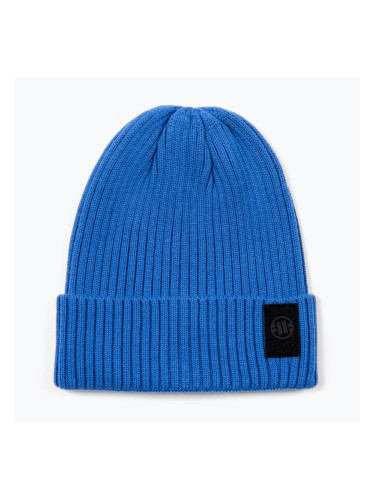 Зимна шапка Pitbull Beanie Velcro Logo royal blue
