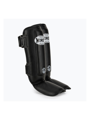 WINDY Classic Двойна каишка за протектори за пищяли и стъпала черна