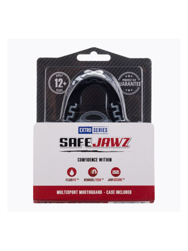 SAFEJAWZ Протектор за челюсти от серията Extro черен SJFANGZBLA