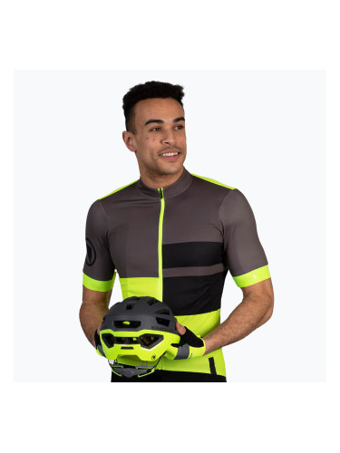 Мъжка колоездачна тениска Endura FS260 Print S/S hi-viz yellow