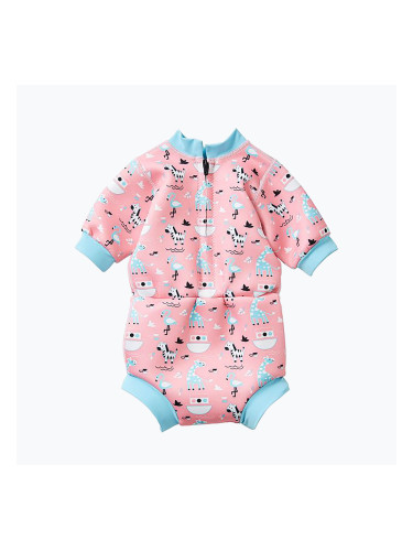 Детска пяна за плуване Splash About Happy Nappy Nina's Ark 1mm pink HNWNAL
