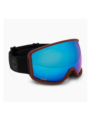 Скиорска маска IMX Peak purple matt/black/blue irridium/brown