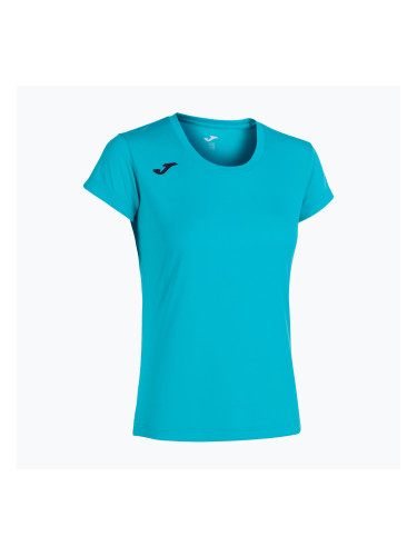 Дамска тениска за бягане Joma Record II fluor turquoise